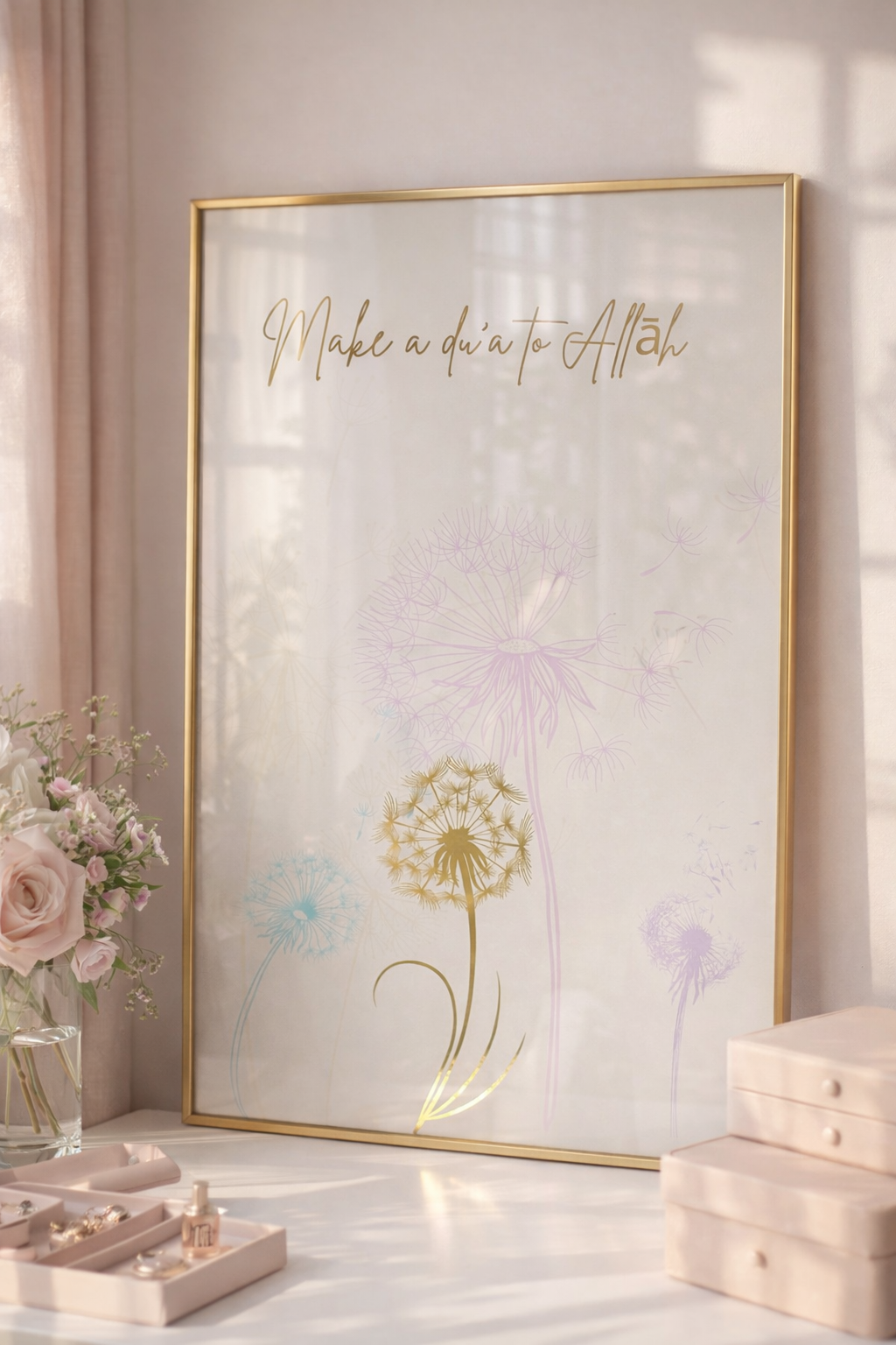 Make a dua’ to Allāh - Gold foil