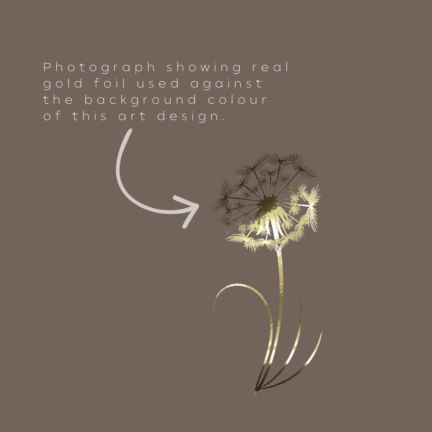 Gold Foil: Allah Created You and Everything