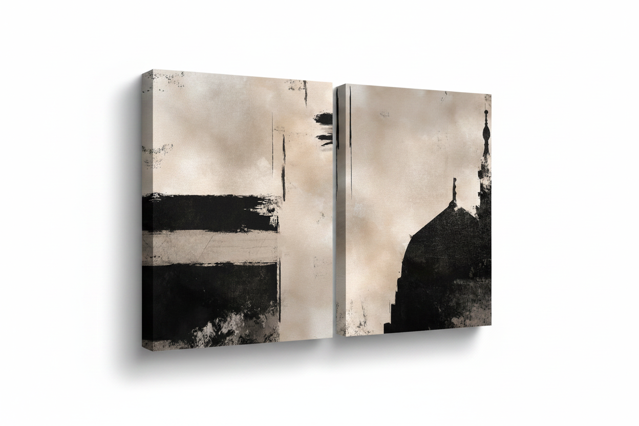 Wabi Sabi Al-Haramain Canvases