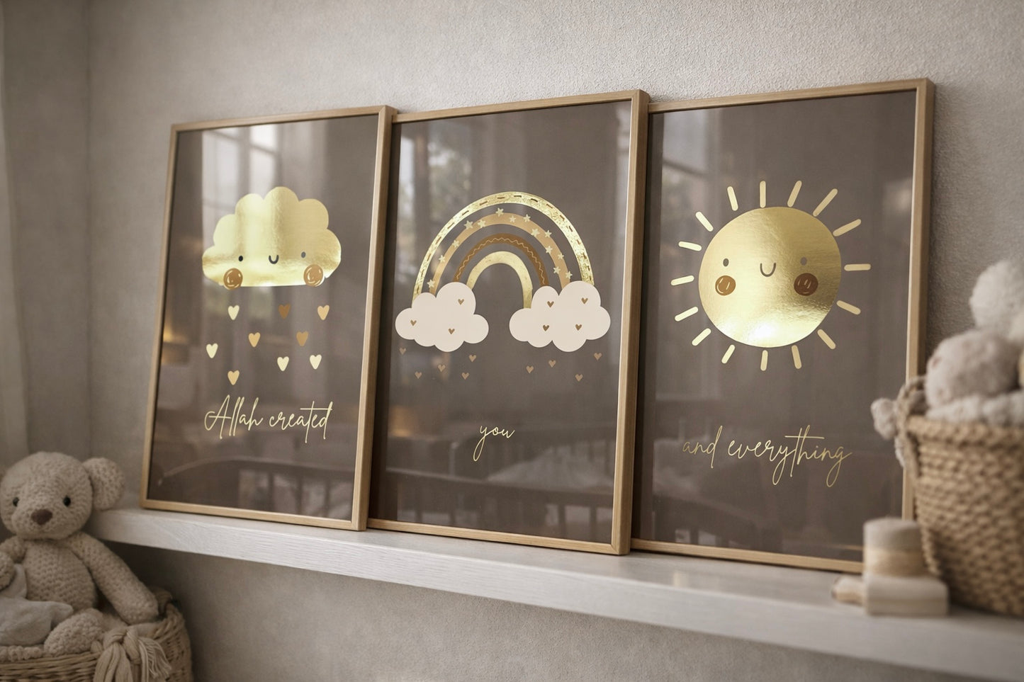 Gold Foil: Allah Created You and Everything