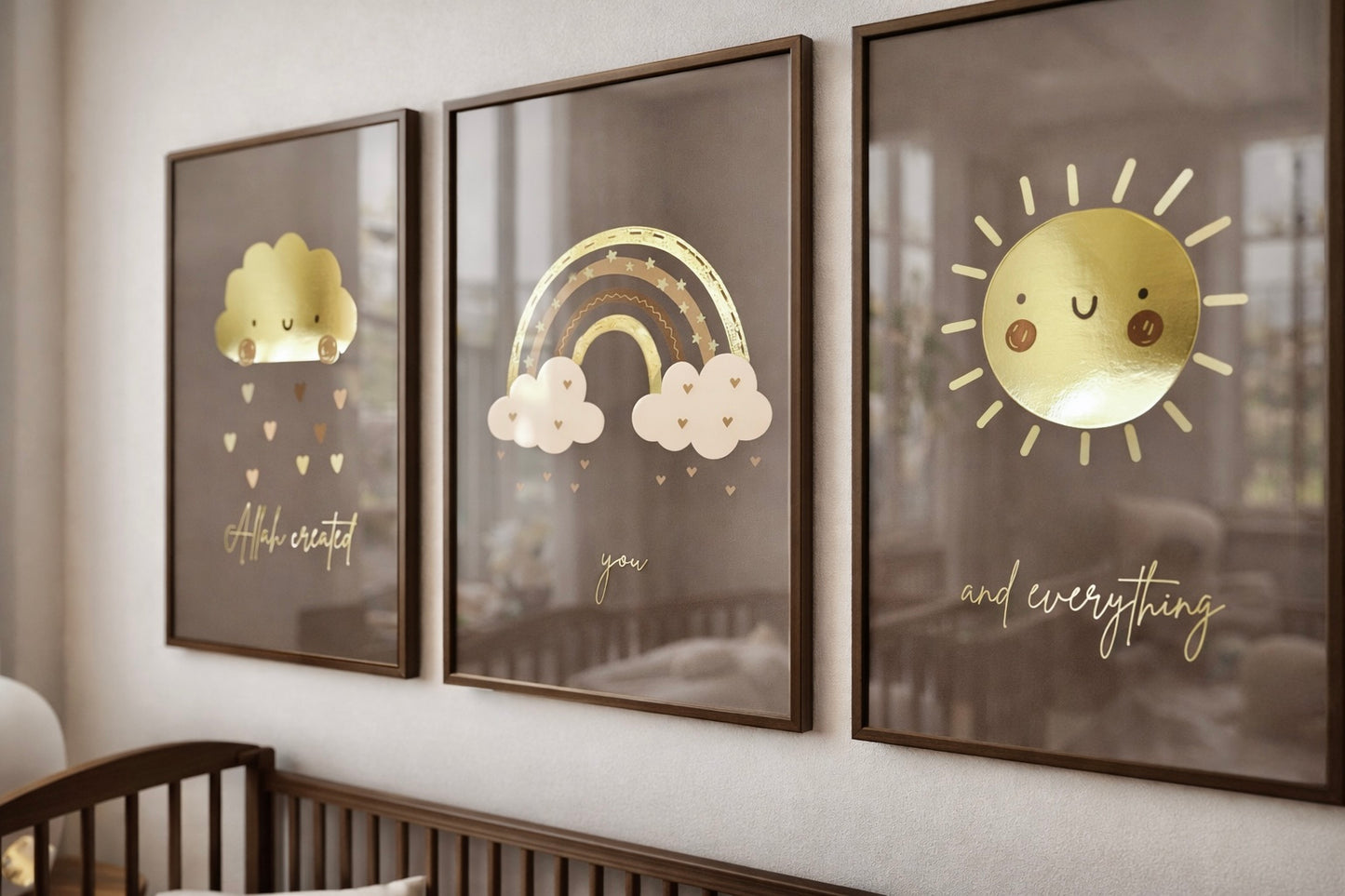 Gold Foil: Allah Created You and Everything