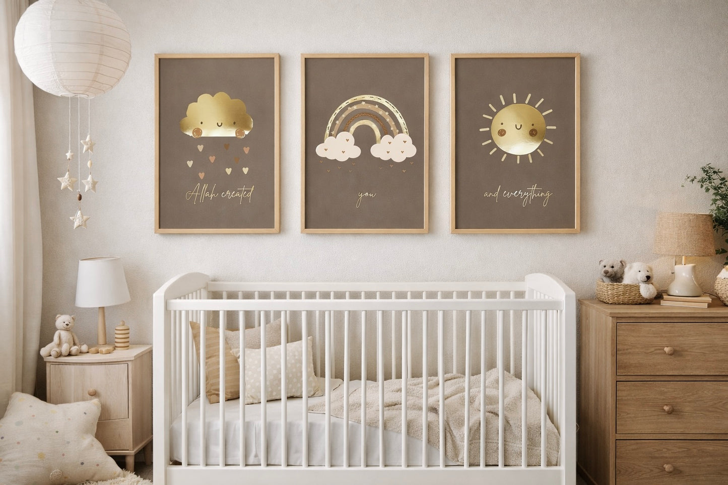 Gold Foil: Allah Created You and Everything