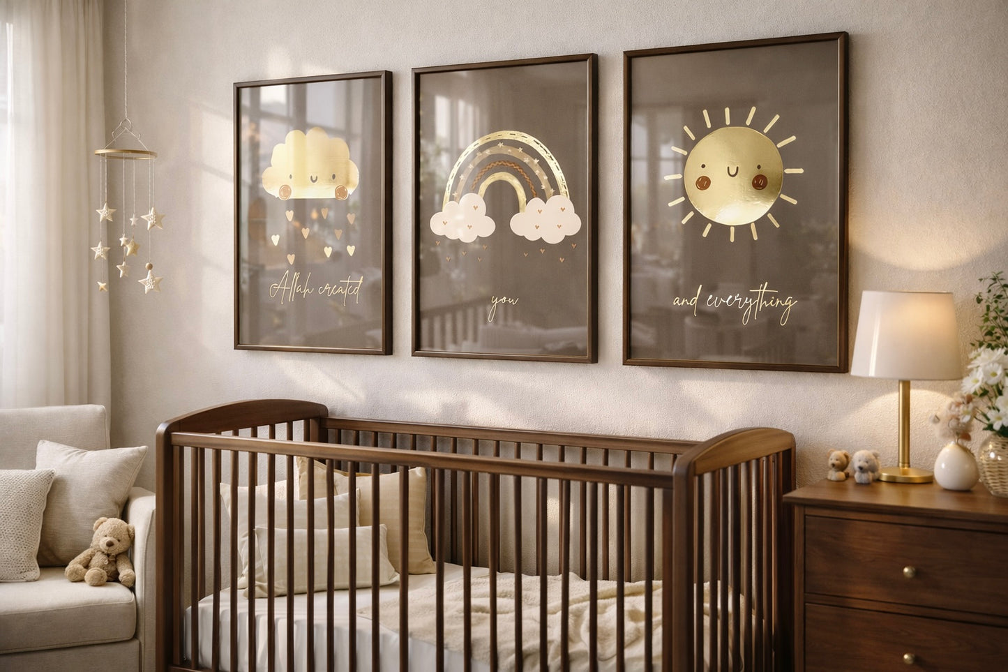 Gold Foil: Allah Created You and Everything