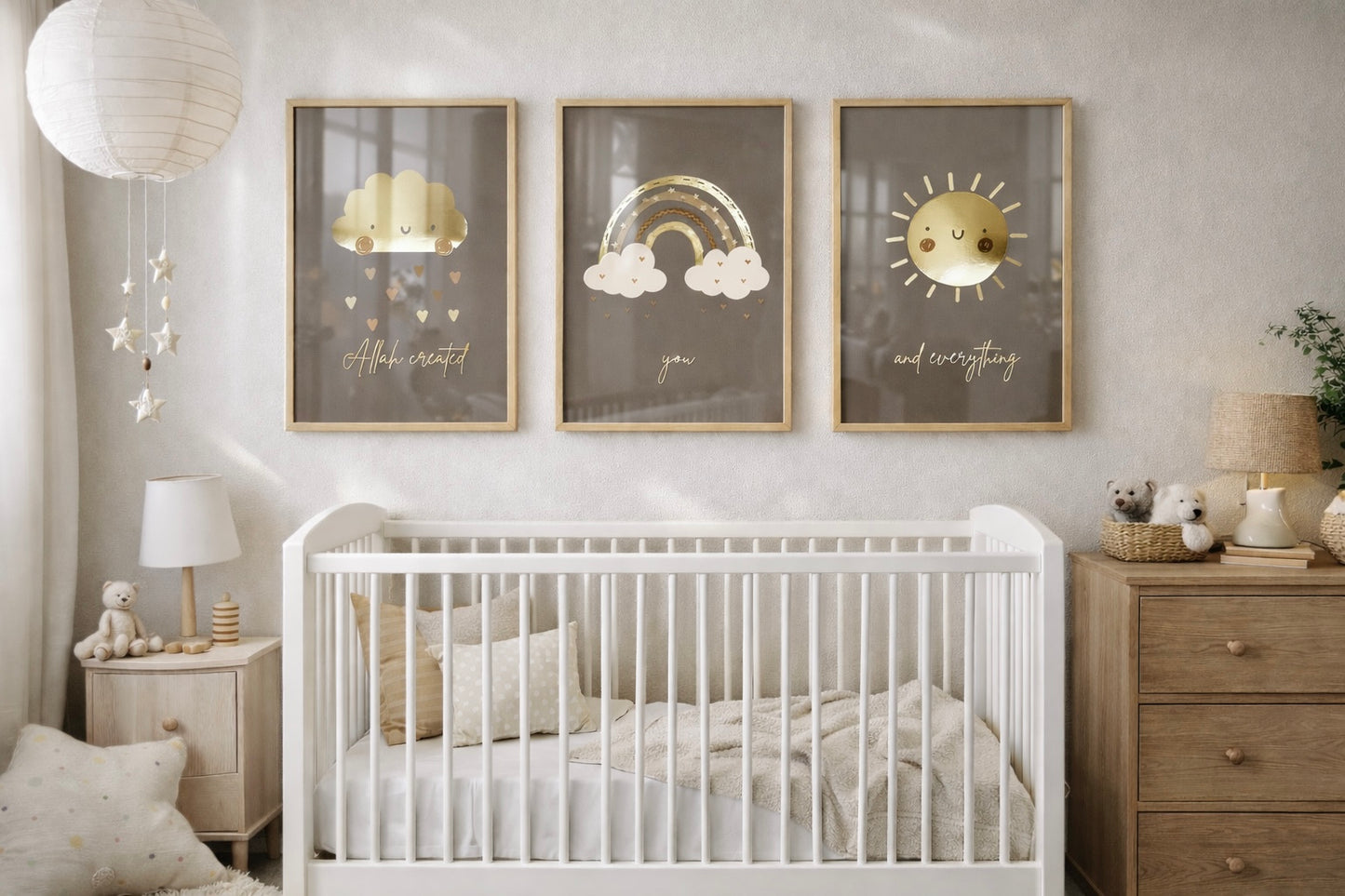 Gold Foil: Allah Created You and Everything