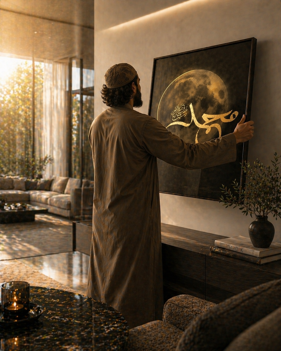 Qamarūn Umber - Gold foil